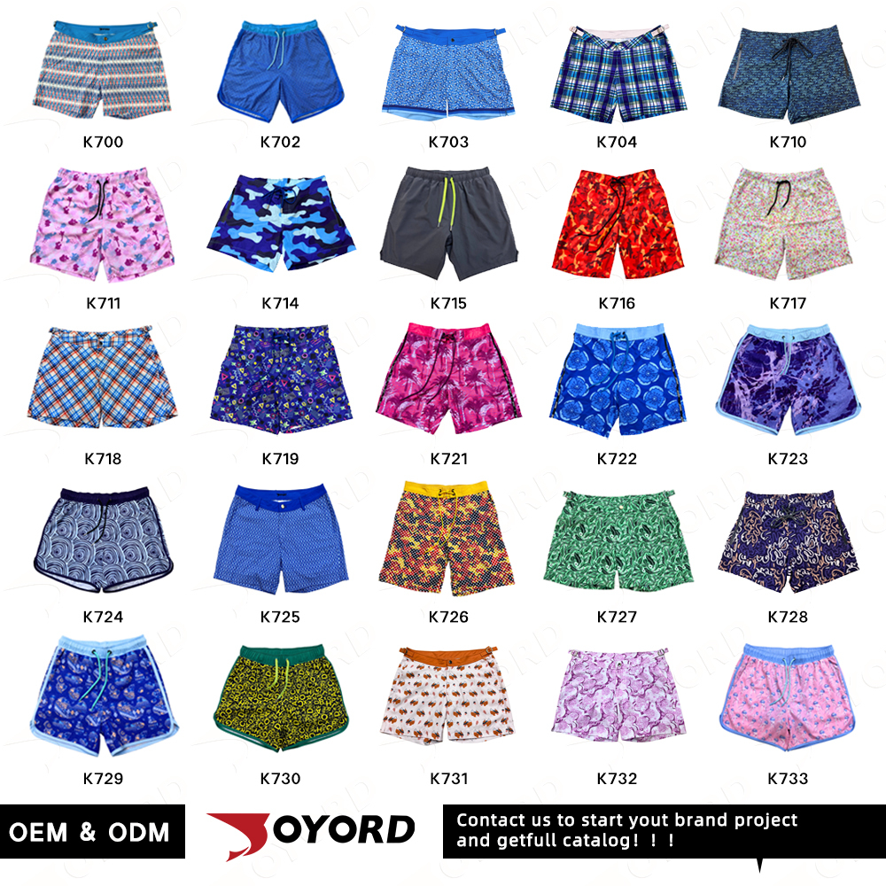 Recycelte Boardshorts mit Tropenmuster für Herren 4