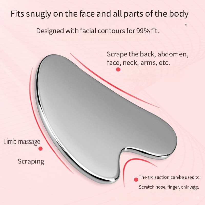 Edelstahl-Gua-Sha-Gesichtsmassagegerät Set 3