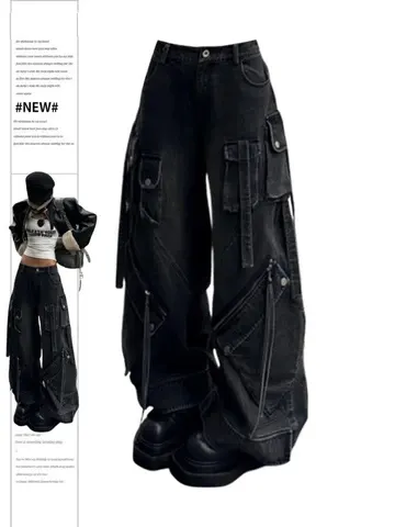 Baggy Cargo-Jeans