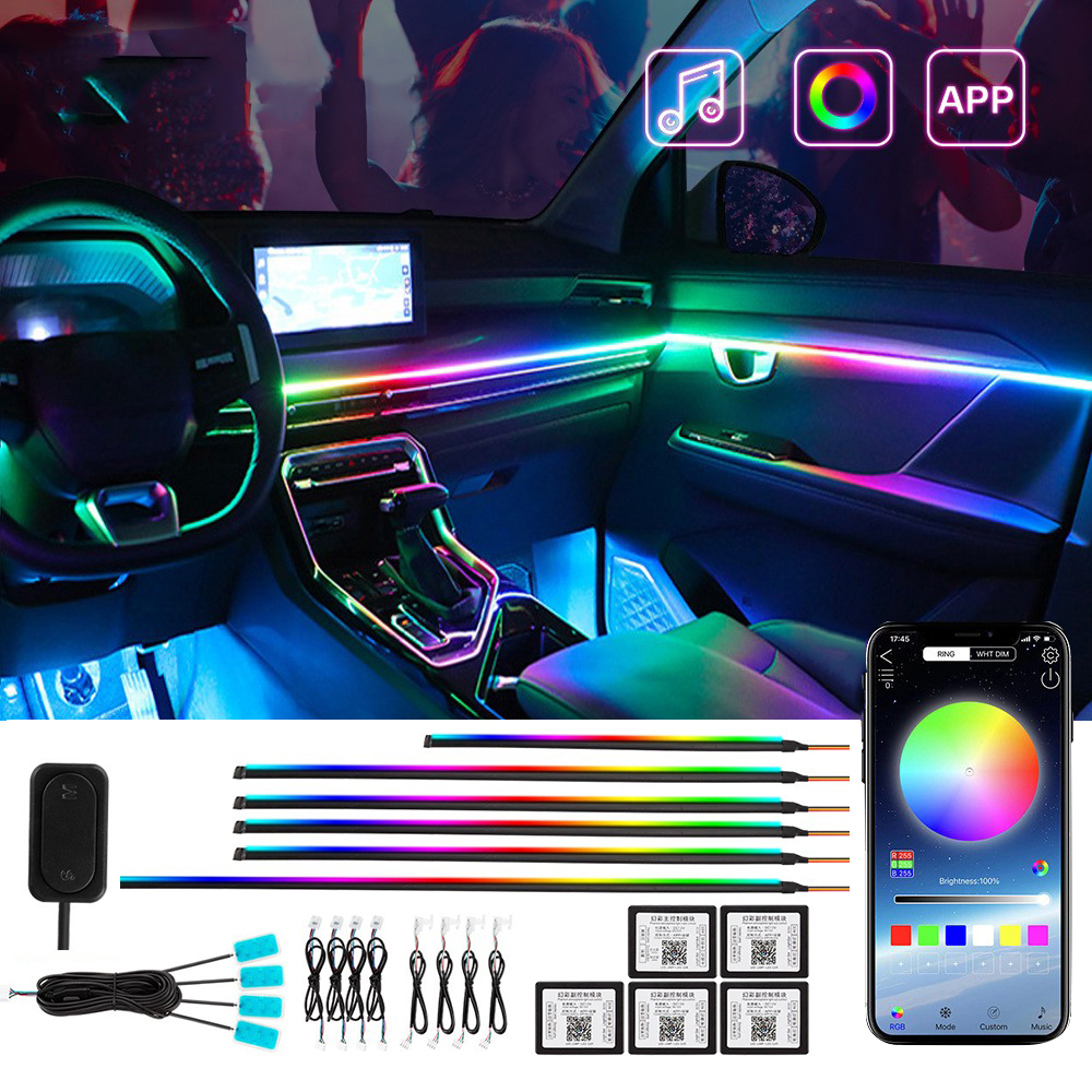 22-in-1 Auto-LED-Streifen mit Wireless-App-Steuerung