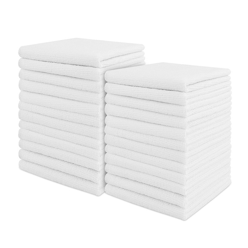 Weiße Waschbare Mikrofaser-Geschirrtücher aus Frottee
