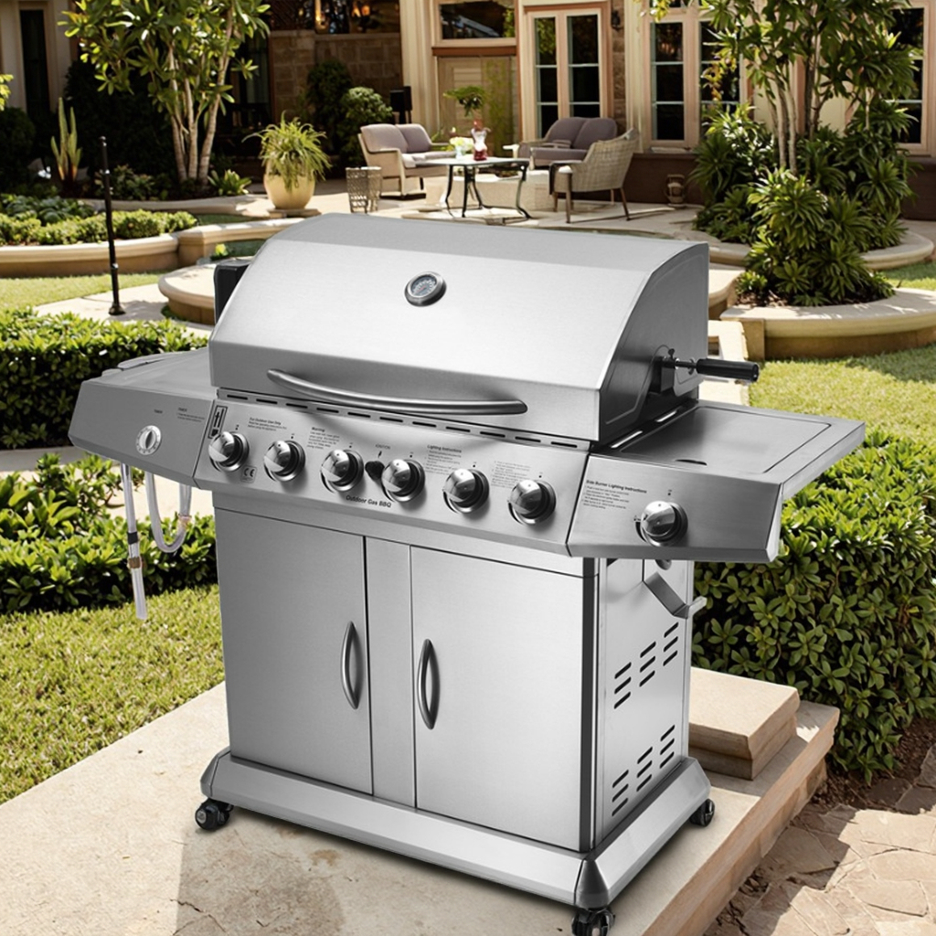 6-flammiger Gasgrill