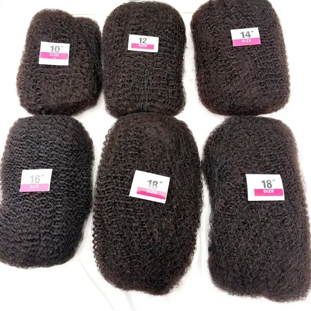 Afro Kinky Echthaar-Bulk 4