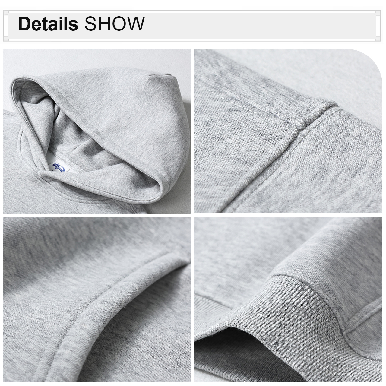Oversize-Hoodie ohne Kordel aus Fleece 3