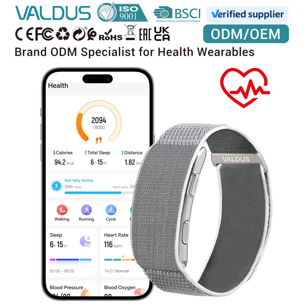 Smartwatch mit EKG-Funktion und Fitness-Tracker 2
