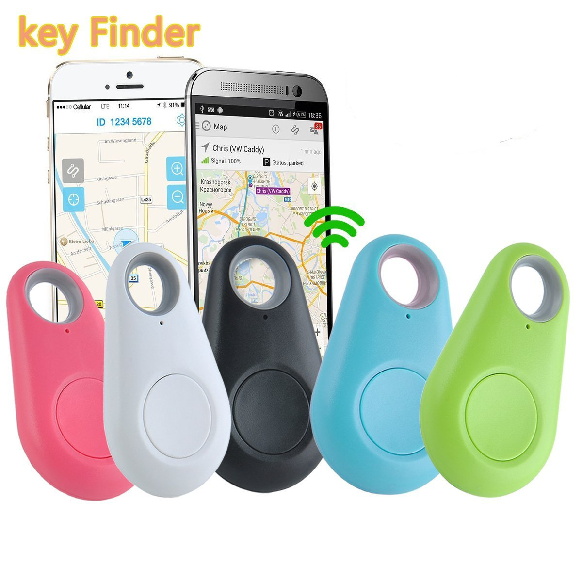 GPS Haustier Tracker mit Schlüsselfinder 2