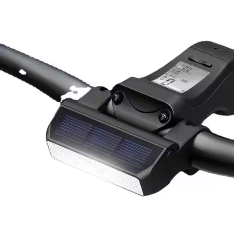 Solar Wasserdichte Fahrradlampe USB Wiederaufladbar