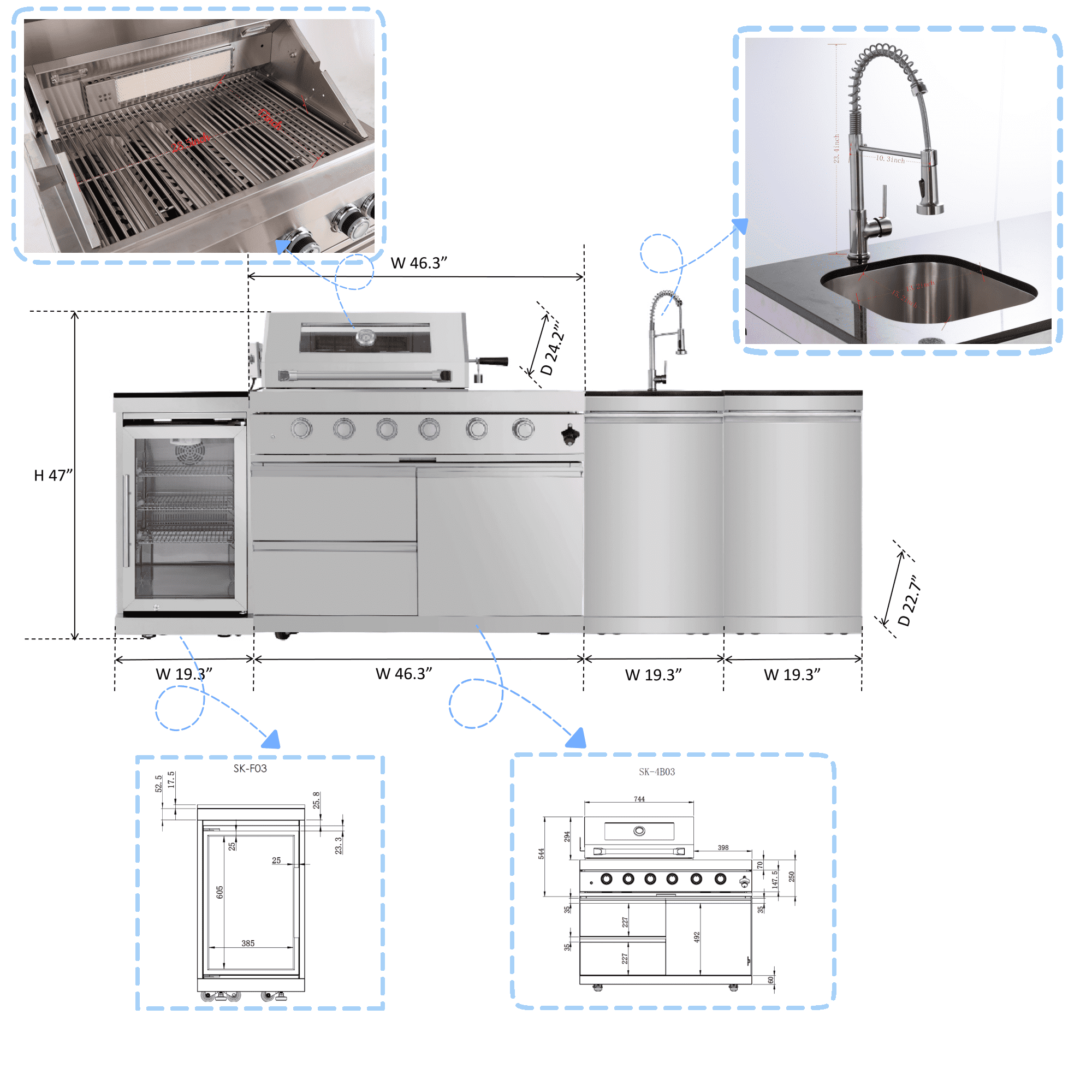 Modulares Gasgrill 2