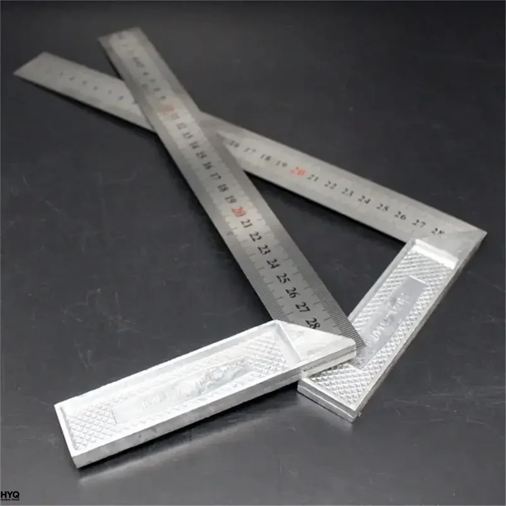 Rechteckiger Winkelmesser mit Edelstahlskala 4