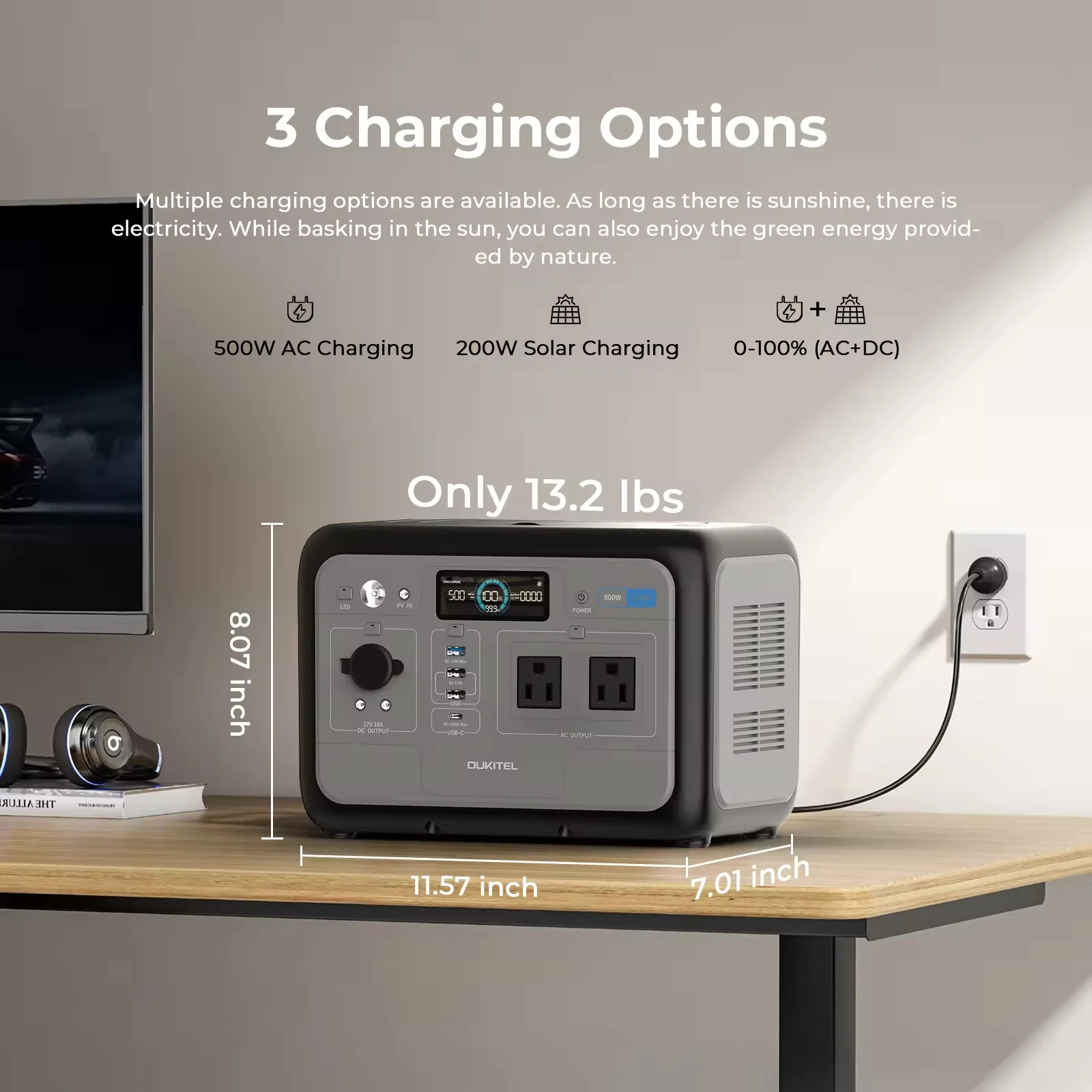 Mobile Stromversorgung 800W für Camping 2