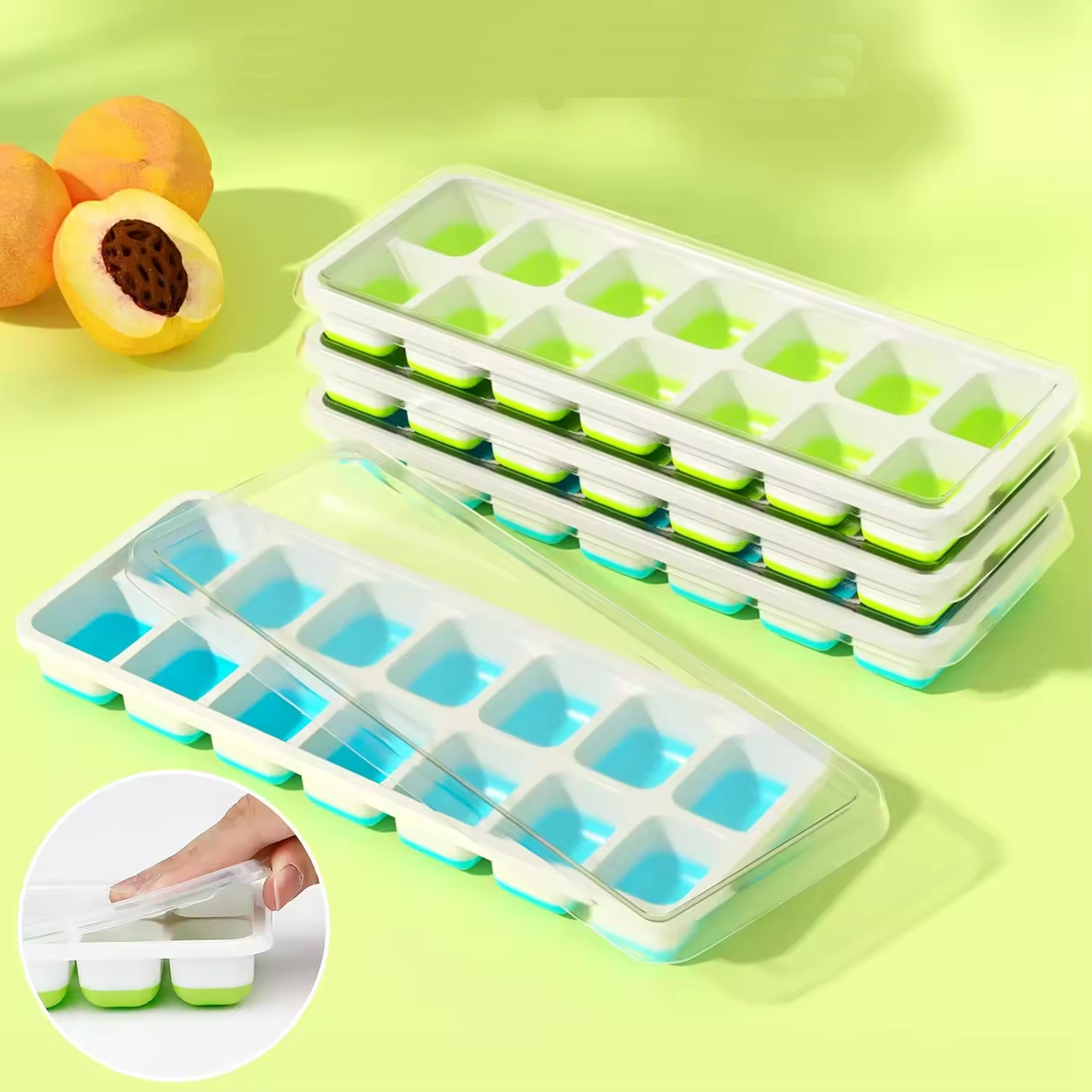 Silikon-Eiswürfelform mit 14 Fächern