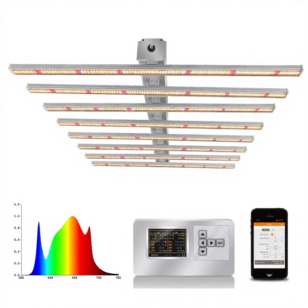 Dimmbare UV-IR LED Pflanzenlampe 600-1000W