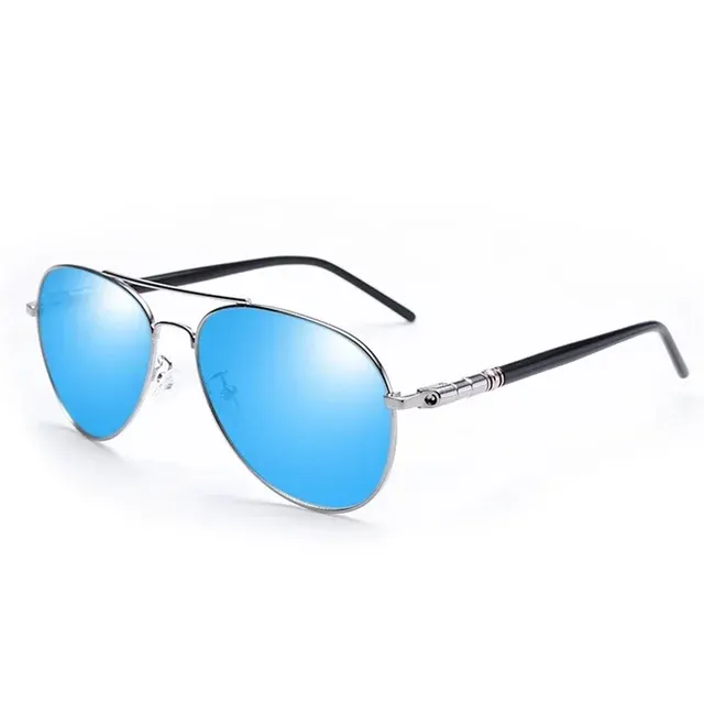 Polarisierte Unisex-Pilotensonnenbrille UV400 Schwarz 4