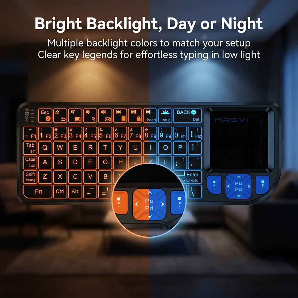 Beleuchtete Mini-Tastatur mit Touchpad 3