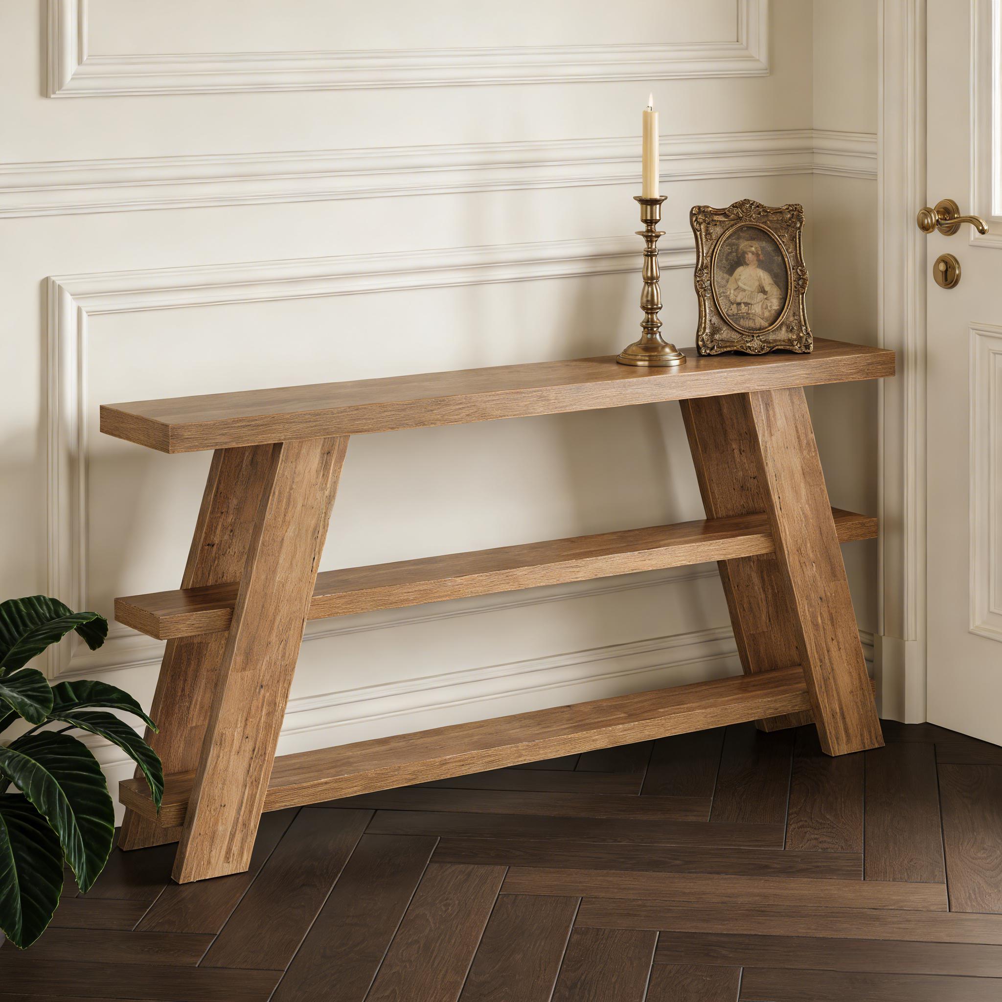 2-stufiger Sofatisch mit Konsole 4