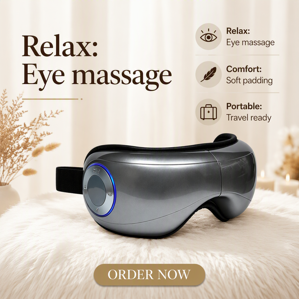 Faltbares Airbag-Augenmassagegerät als Geschenk