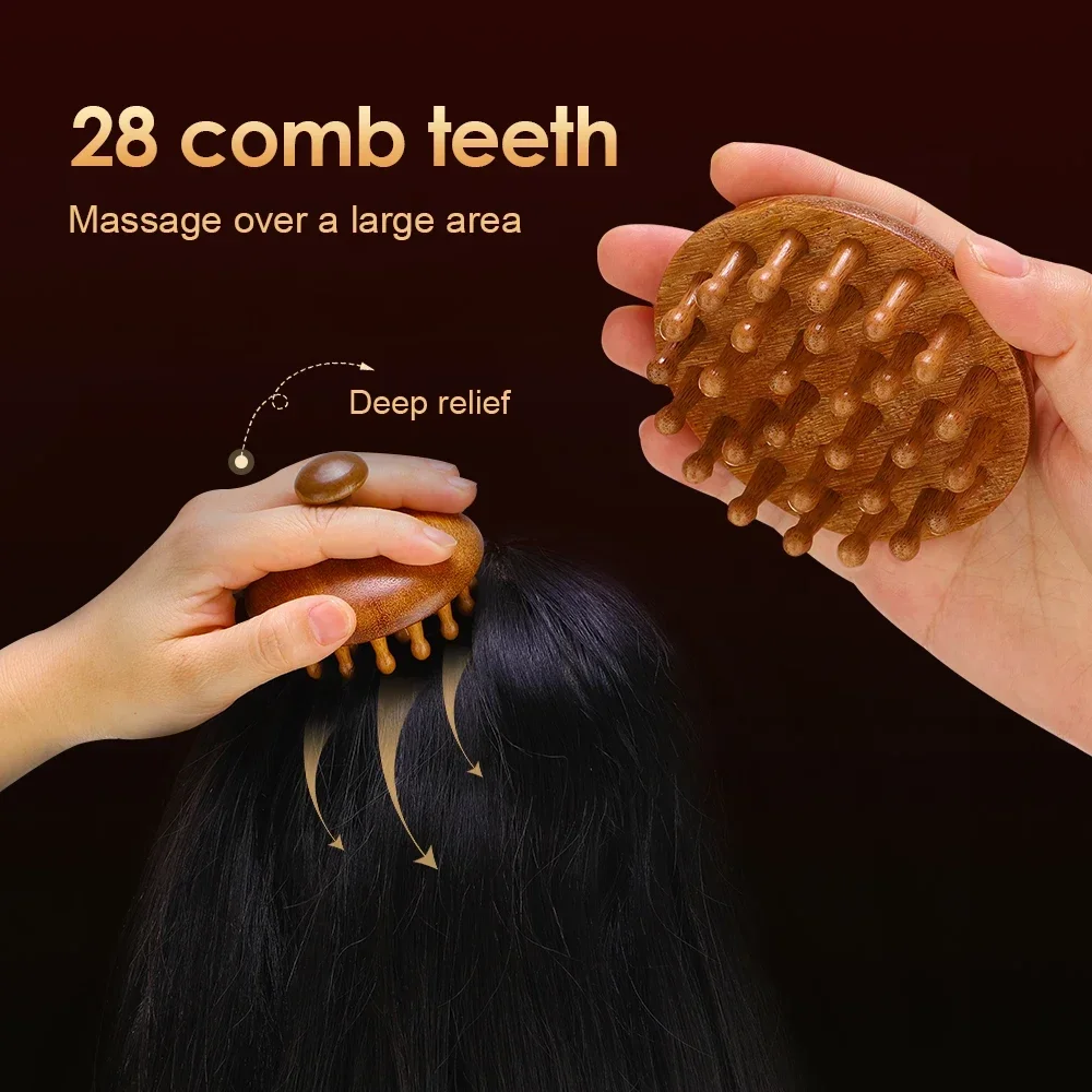 Holz-Kopfhautmassagekamm 4