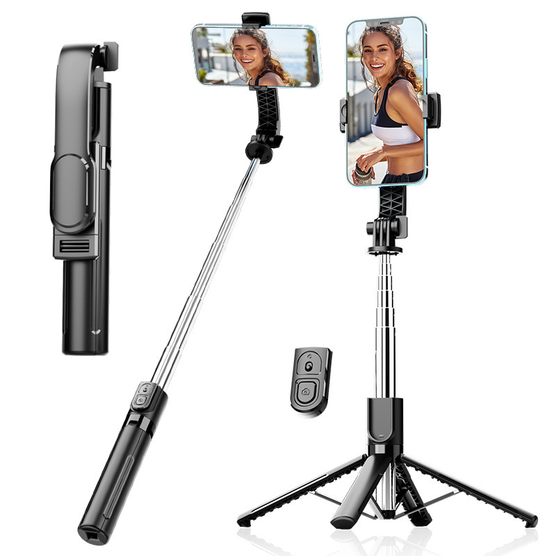 Edelstahl-Selfie-Stick, 360°-Drehung