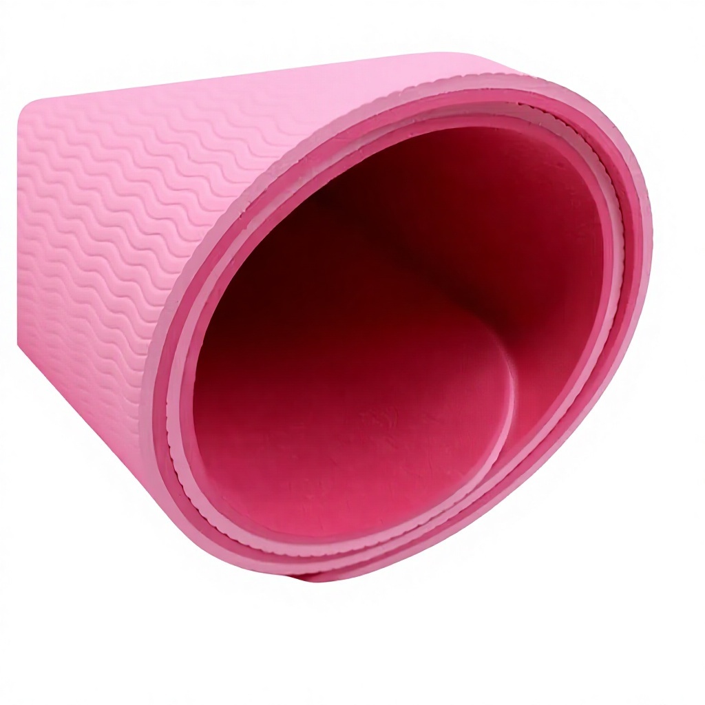 Zweifarbige TPE Yogamatte mit Streifen