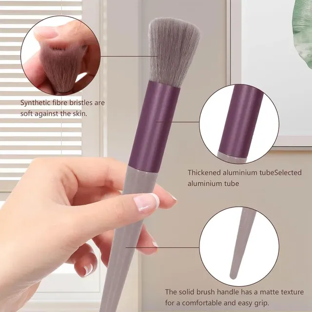 13-teiliges Make-up-Pinsel-Set mit Tasche 4