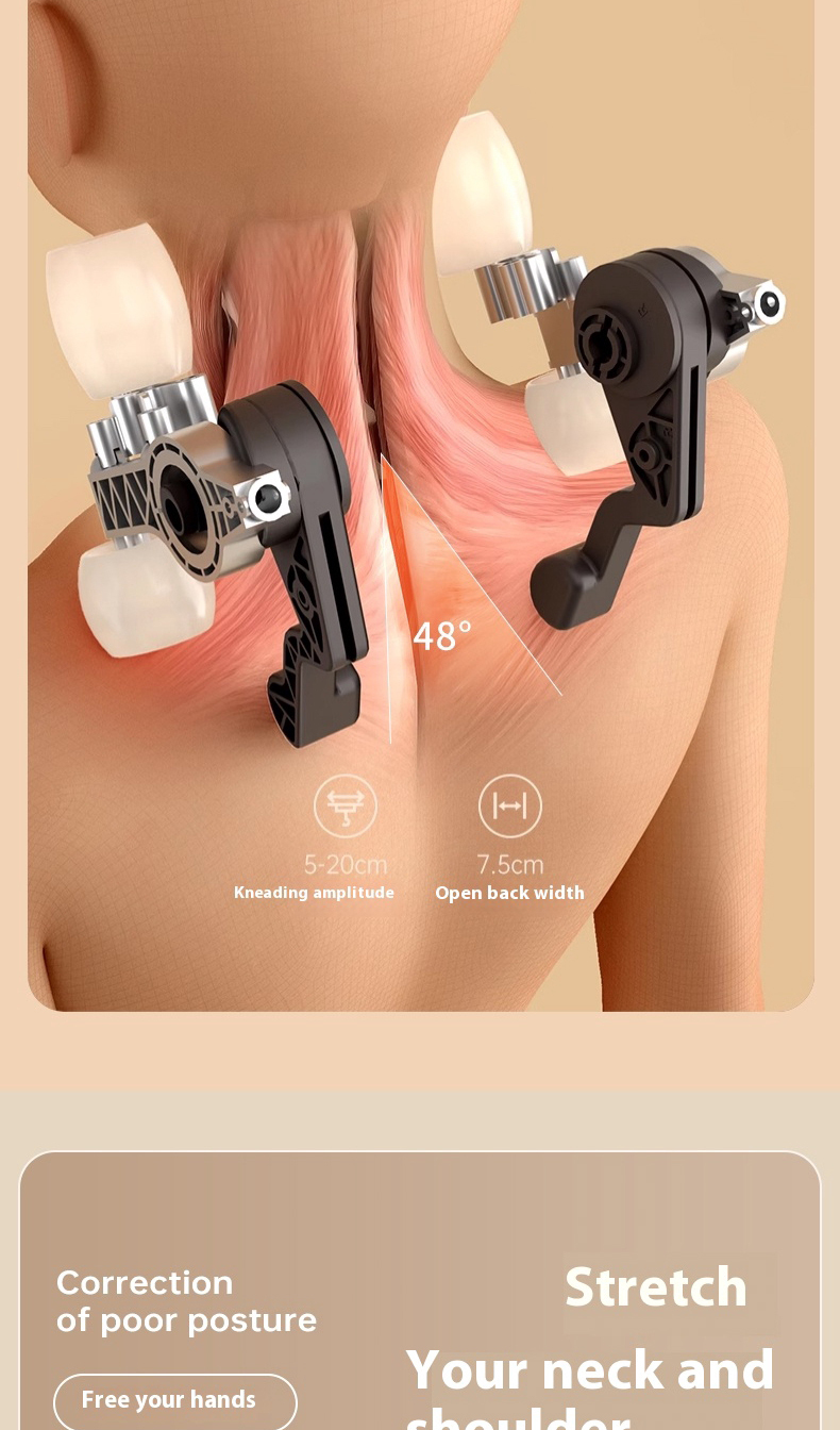 Mini Shiatsu Nackenmassagegerät mit Wärme 3