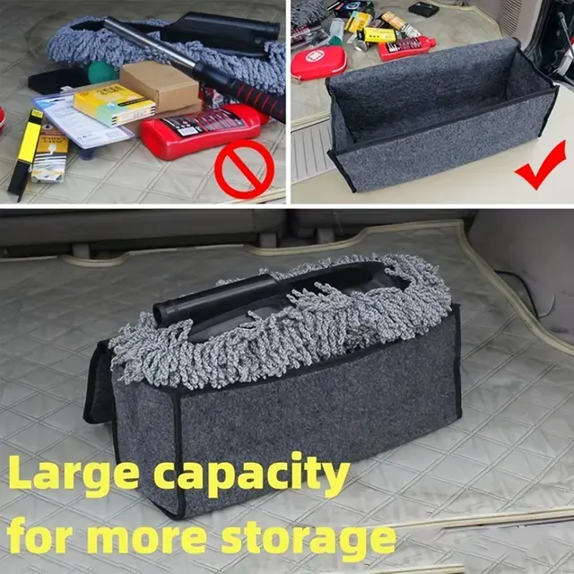 Dunkelgraue Filz-Auto-Aufbewahrungsbox 4