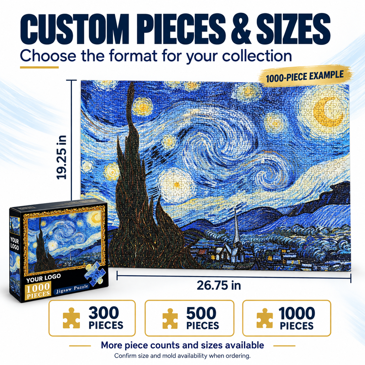 Sternennacht-Puzzle 1000 Teile Stanzform Karton 3