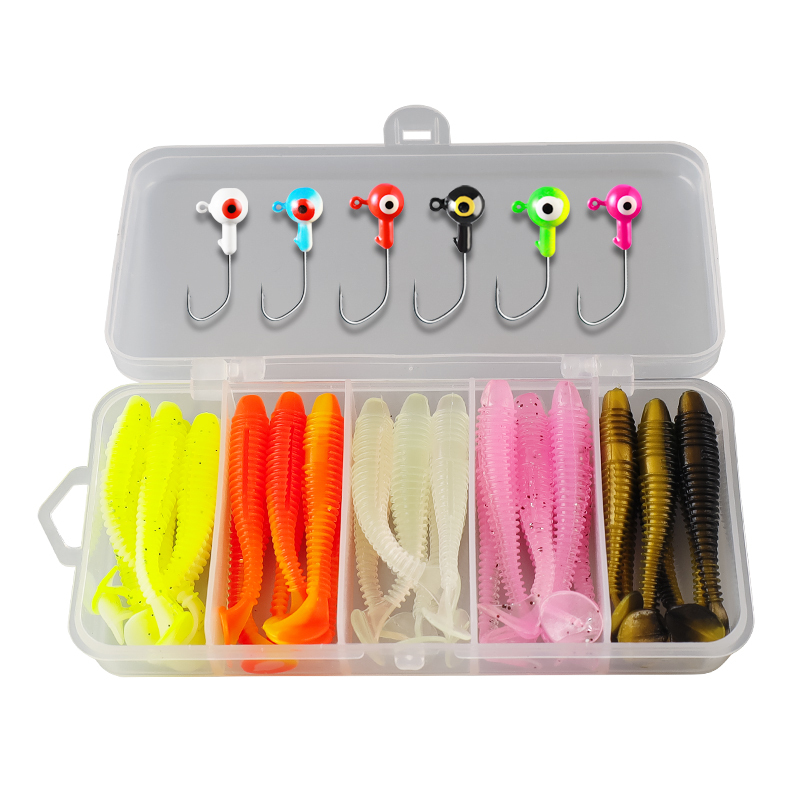 37-teiliges Gummiköder-Set, 80g 2