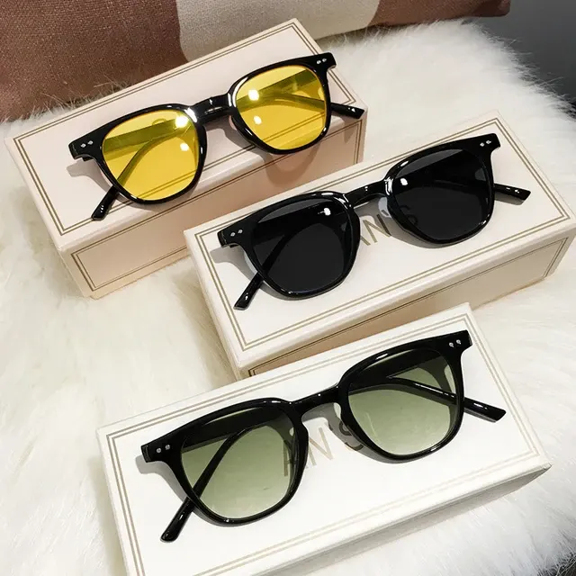 Quadratische Vintage-Sonnenbrille für Damen und Herren 4