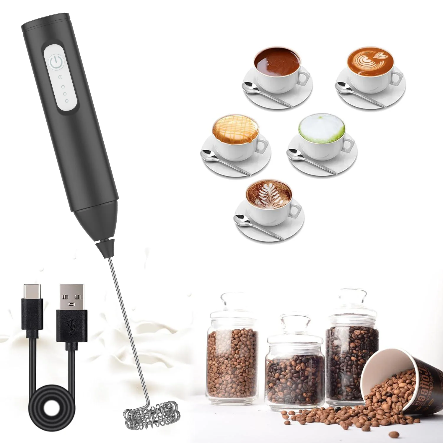 Elektrischer Mini-Milchaufschäumer