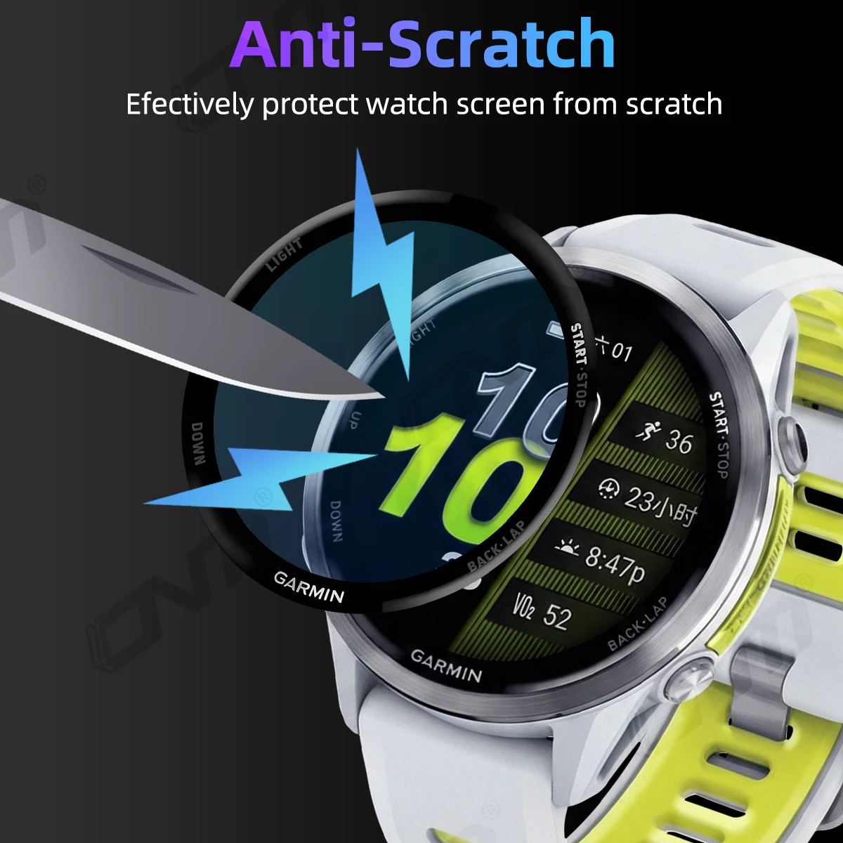 Kratzfeste Displayschutzfolie für Garmin Forerunner 4