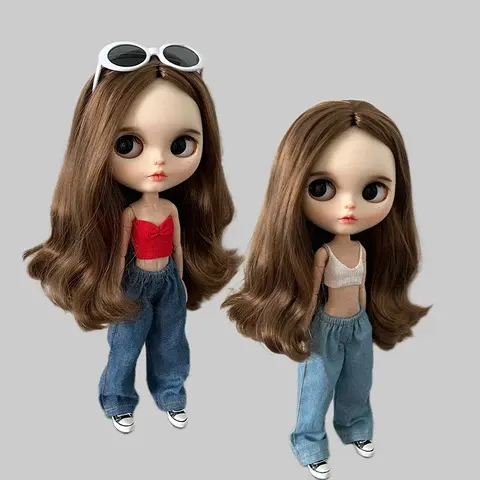 Lockere Denim-Jeans für Blyth Puppen