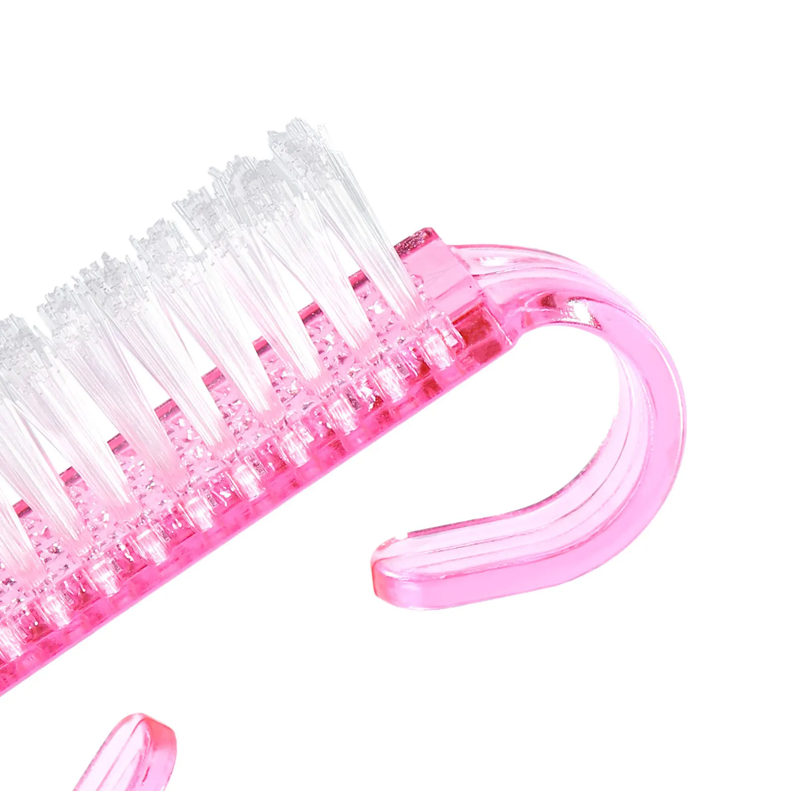 Rosa Acryl-Nagelpinsel-Set mit Staubbürste 2