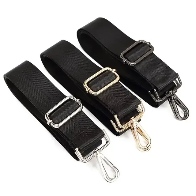 Schwarzer Nylon-Umhängegurt, verstellbar und abnehmbar 1