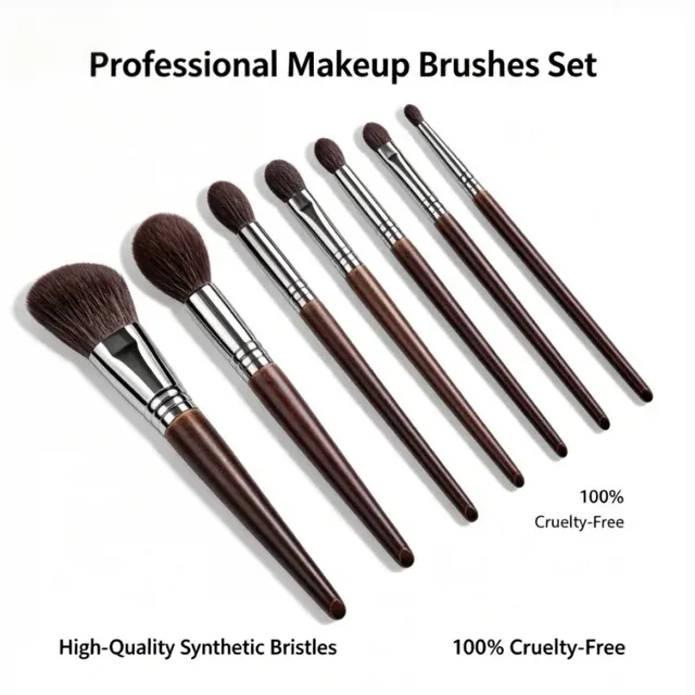 Ziegenhaar-Make-up-Pinselset 3