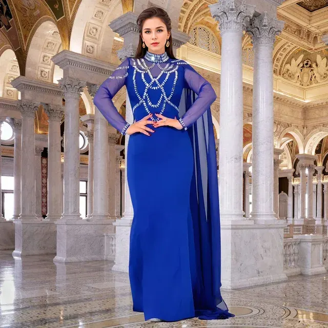 Strass-Maxikleid 3