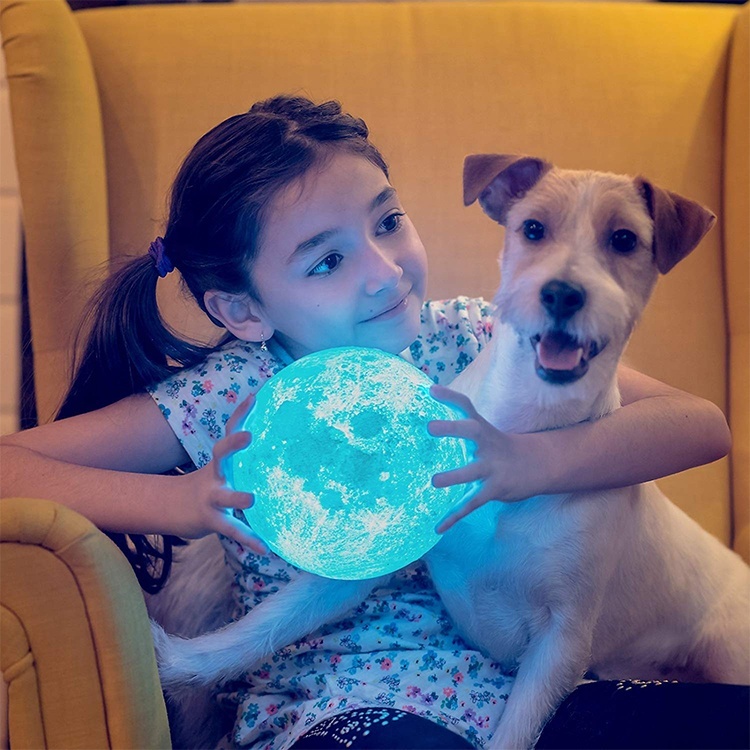 Dimmbare 3D-Mondlampe mit 16 Farben 4
