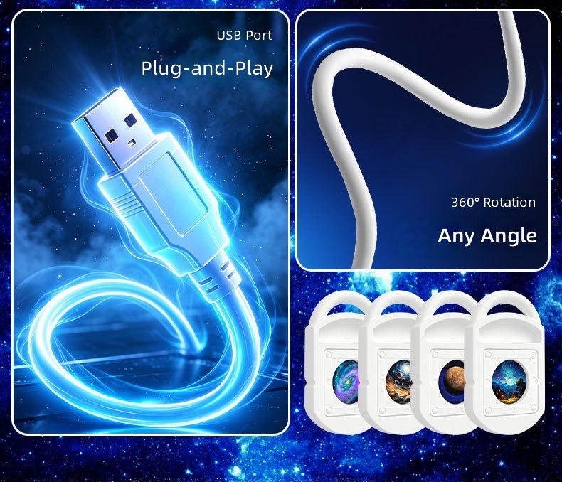 USB-Galaxy-Projektor, Sternenhimmel-Nachtlicht 2