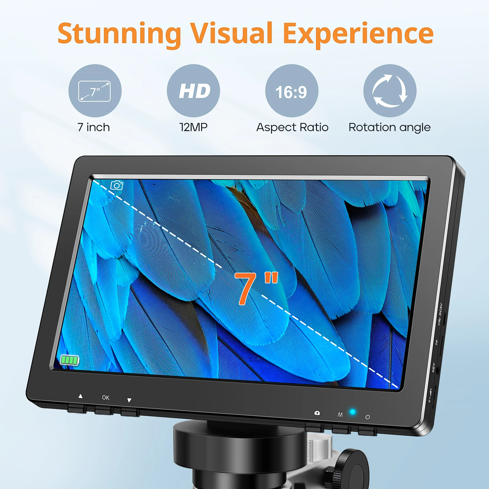 Digitales Mikroskop 1200X mit 7-Zoll-Display 2