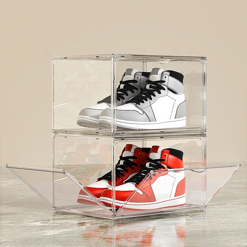 Transparente Magnet-Schuhboxen, stapelbar 2