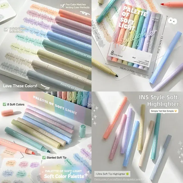 Pastell-Meißel-Textmarker 1