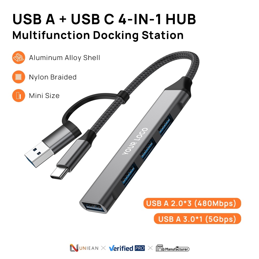 USB-C Hub Dual-Head 4-in-1 Erweiterungsdock