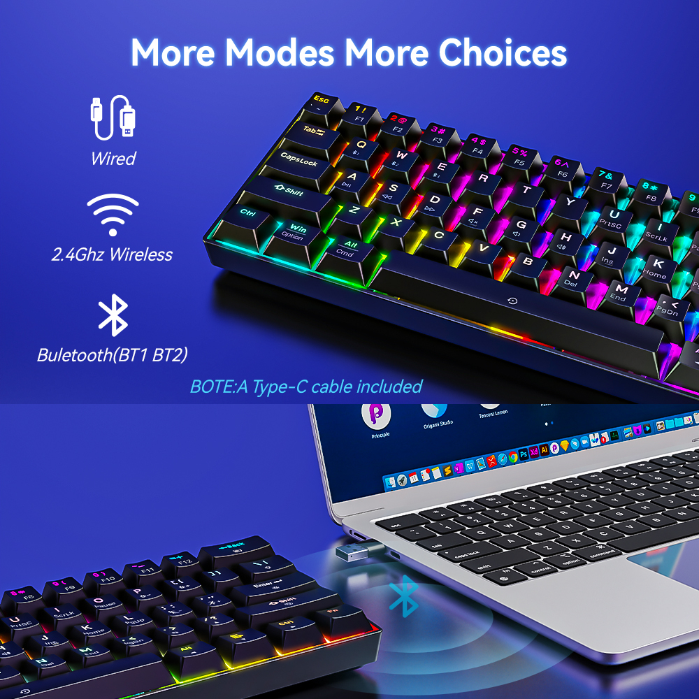 Kabellose mechanische Tastatur 2