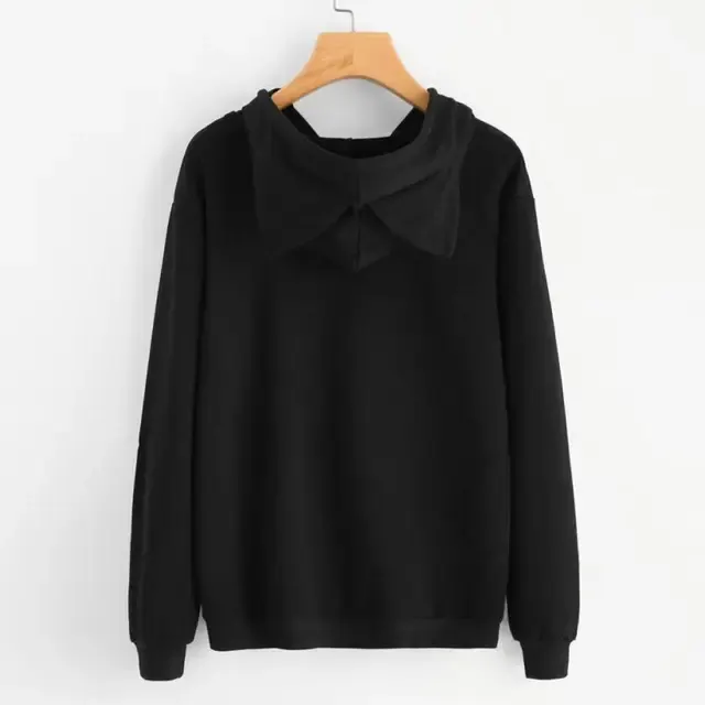 Damen-Hoodie Katzendruck 2