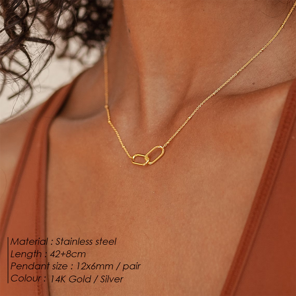 Minimalistische Geometrische Halskette für Damen