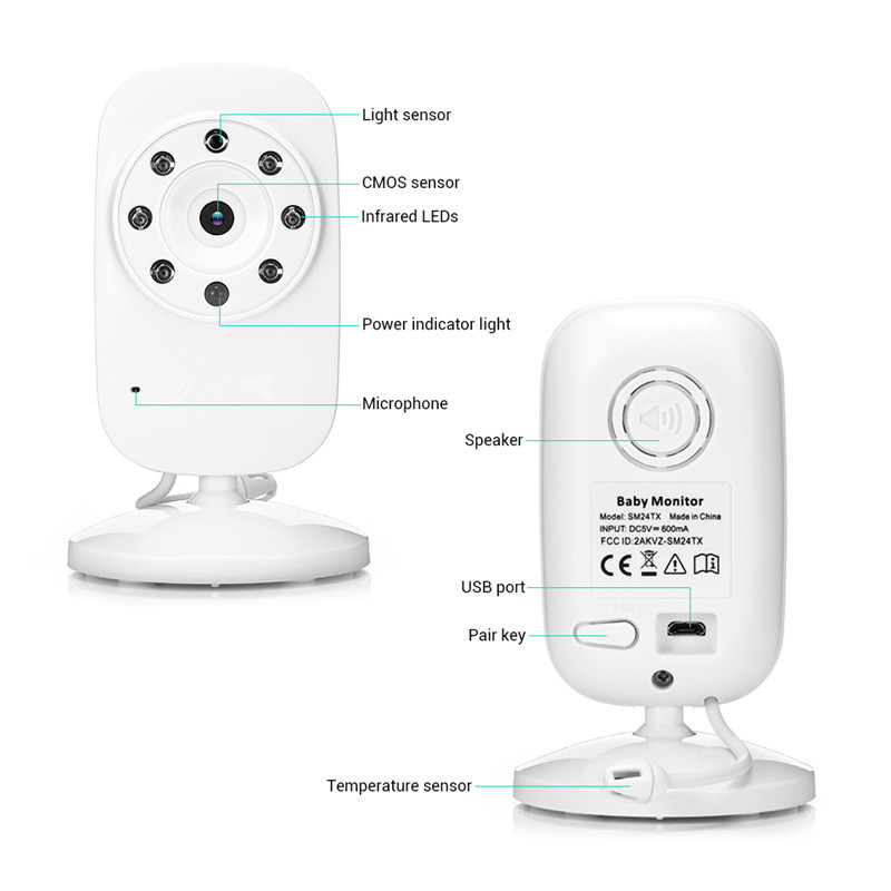 3,5-Zoll Babyphone mit Nachtsicht 2