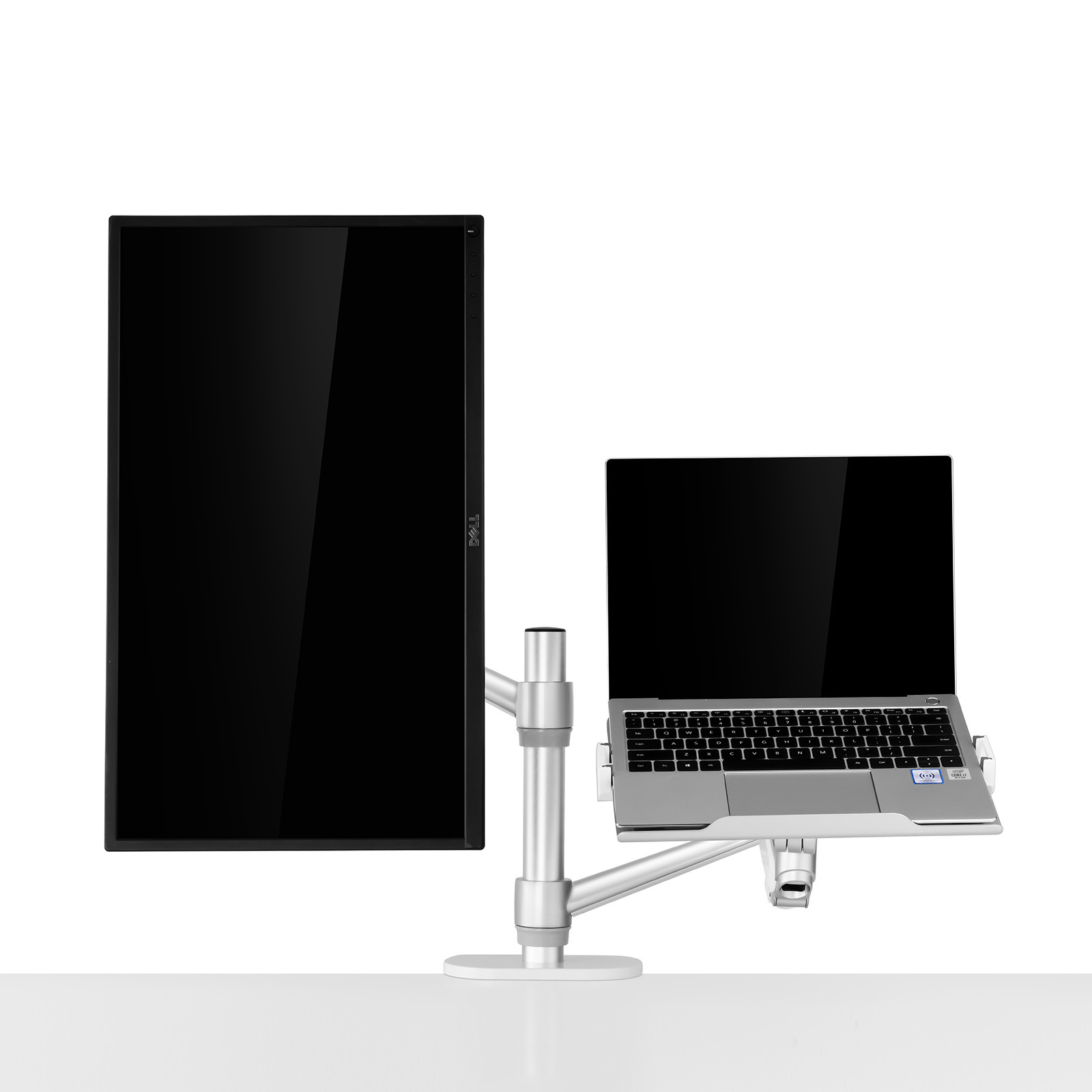 Gasfeder Laptopständer Home-Office Doppelarm 3