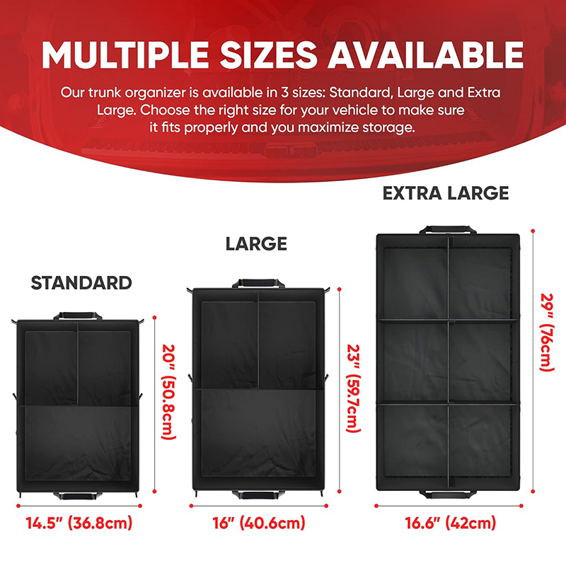 Tragbarer Oxford Kofferraum Organizer 3