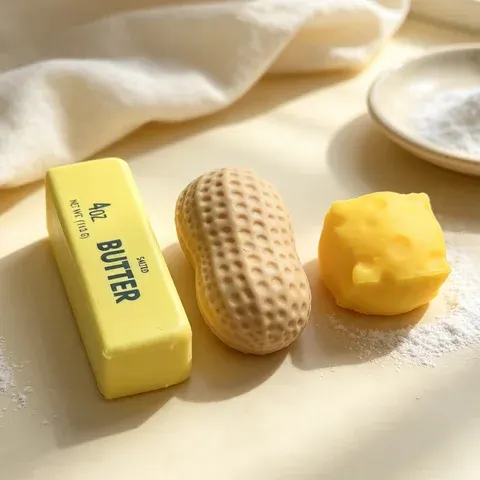 Butter-Käse-Erdnuss Quetschspielzeug, Stressball