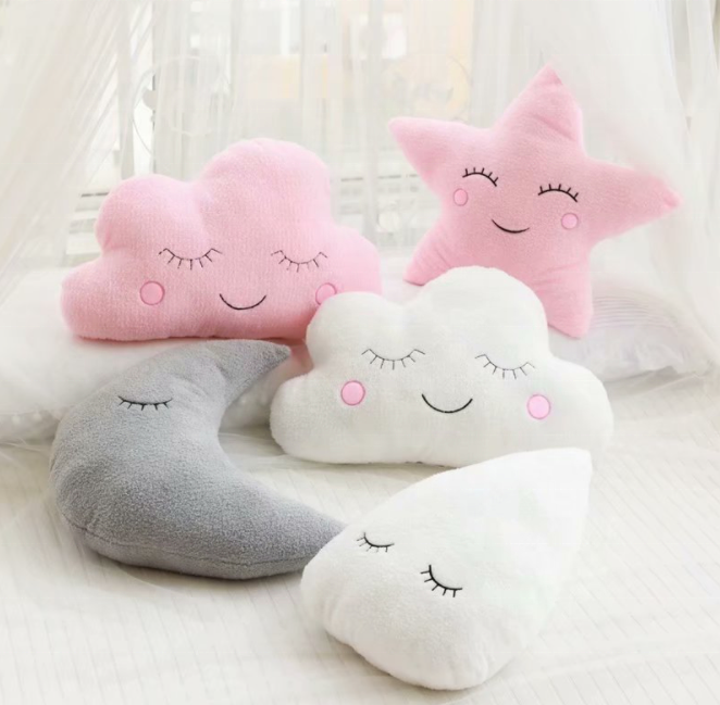 Mond-Stern-Kissen für Babybett